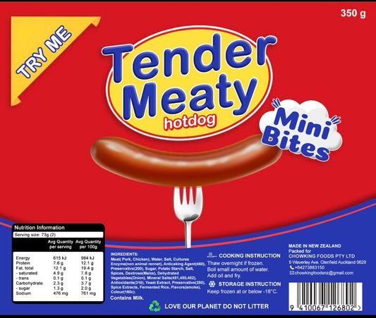 Tender Meaty Hotdog (Regular)