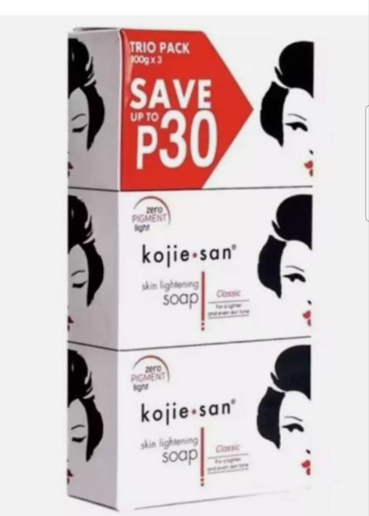 Kojie san (kojic soap) 3in1 pack